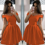 Homecoming Dresses Strapless Large Waist Pleated Dress