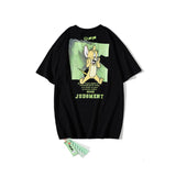 Off White T Shirt Cartoon Anime Arrow Casual Fashionable Owt  Print Short Sleeve Couple Tshirt