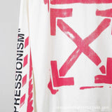 Off White Hoodie Spring and Autumn Unisex Digital Printing Arrow Cardigan Zipper Coat Sweatshirt Owt