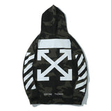 Off White Hoodie Autumn and Winter Camouflage Sweatshirt Owt Printed Hoodie Fashion Printed Pullover