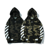 Off White Hoodie Autumn and Winter Camouflage Sweatshirt Owt Printed Hoodie Fashion Printed Pullover