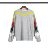 Off White Sweater Men's Women's Autumn Winter Warm Large Size Casual Coat Top Knitted Sweater Owt