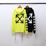Off White Hoodie Ow Hooded Sweater Wool Thickened Sweater Casual Clothing Owt