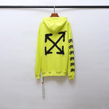 Off White Hoodie Ow Hooded Sweater Wool Thickened Sweater Casual Clothing Owt