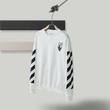 Off White Pullover Hoodie Sweatshirts Autumn Round Neck Pullover Sweater Base Shirt Owt