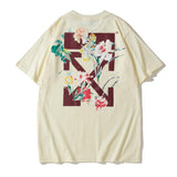 Off White T Shirt Summer Arrow Print Unisex Casual ShortSleeved Tshirt Owt
