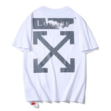 Off White T Shirt Ow Arrow Short Sleeve Tshirt Plus Size  Men's Clothing Owt Casual