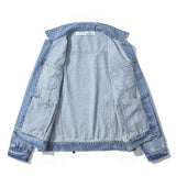 Off White Jacket Graffiti Denim Jacket Coat Top Casual Fashionable Owt