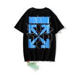 Off White T Shirt Arrow Pure Cotton Loose Tshirt Fashion Casual Short Sleeve Owt