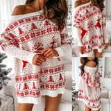 Sweater Dress Outfit With Tights 2 Pieces (The Tights Is Just A Gift Form Us, Is Not The Same One With The Model Wear On The Picture)