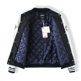 Yankees Letter Jacket Spring/Summer Men's and Women's Baseball Uniform Casual Patchwork Jacket Student All-Matching Jacket