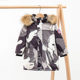 Kids Winter Coats Puffer Jacket down Coat Children's down Jacket Men's Big Fur Collar Children's Western Style