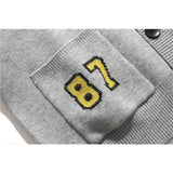Man Fall Winter Outfis Vintage Cartoon Cardigan Sweater Men's Sweater Coat