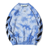 Off White Winter Fleece Sweatshirts Autumn and Winter round Neck Pullover Knitted Sweater