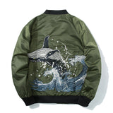 Varsity Jacket Embroidered Coat