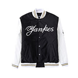 Yankees Letter Jacket Men's and Women's Baseball Uniform Casual Patchwork Coat Cardigan Jacket