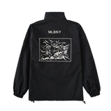 Yankee Letterman Jacket Outfit Senior Jackets Varsity Baseball College Coat Mlbny Spring and Autumn Shell Jacket Baggy Coat