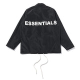 Fog Jacket Tops SingleBreasted Casual Autumn Fashion Brand Straight Hem Solid Color Youth Dimensional Patch Pocket Stand Collar Polo Collar Jacket Tide Fear Of God