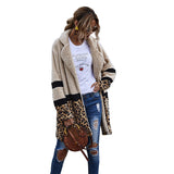 Women Sherpa Jacket Autumn Winter Coat Flocking Fashion Mid-Length Plush Coat for Women