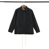 Fog Jacket Tops SingleBreasted Casual Autumn Fashion Brand Straight Hem Solid Color Youth Dimensional Patch Pocket Stand Collar Polo Collar Jacket Tide Fear Of God