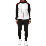 Men Tracksuit Set Jogging Suits Mens Men's Leisure Sports Suit Striped Color Matching Fashion Sports Set