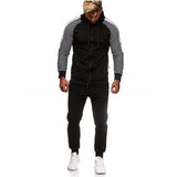 Men Tracksuit Set Jogging Suits Mens Autumn and Winter Large Size Men's Striped Stitching Casual Suit Sports Suit Men