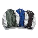 Letterman Jacket Outfit Senior Jackets Varsity Baseball Coat Winter Teenagers Baseball Collar Cotton Clothes Boys Loose Casual