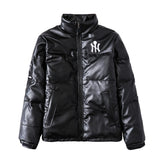 Yankees Winter Coat Men's and Women's Loose Leather Coat
