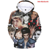 Justin Bieber Justice World Tour Hoodie Justin Bieber3d Pattern Full Color Hooded Sweater