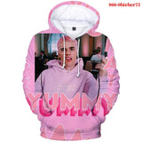 Justin Bieber Justice World Tour Hoodie Justin Bieber3d Pattern Full Color Hooded Sweater