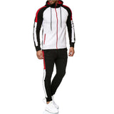 Men Tracksuit Set Jogging Suits Mens Men's Leisure Sports Suit Striped Color Matching Fashion Sports Set