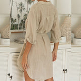Women Bohemian Dress Women's Sexy Long-Sleeved Dress