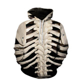 Skeleton Hoodie 3D Printed Skull Skeleton Hooded Sweater