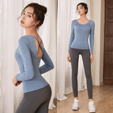 Moisture Wicking Shirts Yoga Clothes Women Workout Clothes Sports Suit Quick Drying Clothes