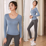 Moisture Wicking Shirts Yoga Clothes Women Workout Clothes Sports Suit Quick Drying Clothes