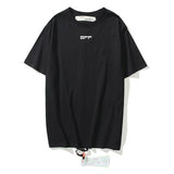 Off White T Shirt Ow Fashion Brand Cotton Round Neck Short Sleeve Tshirt Portrait Arrow Unisex Clothing Owt