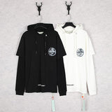 Off White Hoodie Ow Hooded Sweater Large Size Casual Men's Jacket Owt