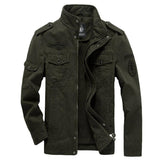 Men Fit Bomber Jacket Windbreaker Moto Street Coat Fall Winter Men's Jacket Military Suit Casual Coat plus Size Cotton Jacket