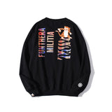 Shark Print Sweatshirts Shark Head Tiger Head Printed Pullover Sweatshirt round Neck Bottoming Shirt
