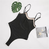 Women Plus Size Swimming One-Pieces Swimsuit Patchwork Assorted Colors Bikini