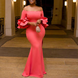 Mariah Carey See through Dress Solid Color Evening Dress plus Size Dress