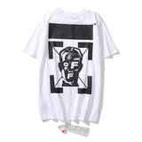 Off White T Shirt Ow Fashion Brand Cotton Round Neck Short Sleeve Tshirt Portrait Arrow Unisex Clothing Owt