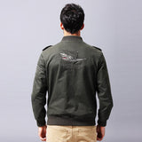 Men Fit Bomber Jacket Windbreaker Moto Street Coat Fall German Air Force One Casual Cargo Pants plus Size Jacket Outdoor