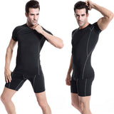 Moisture Wicking Shirts Men 'S Tight Pro Fitness Sports Running Training Wear Stretch Quick Drying Clothes Short-Sleeved Shirt
