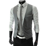 Tuxedo Vests Suit Vest Men's Casual Pony Vest Versatile