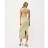 Emily Ratajkowski Dress Sleeveless Cold-Shoulder Sexy Slip Dress