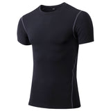 Moisture Wicking Shirts Men's Tight Training Workout Clothes Running Short Sleeve Sportswear Quick Drying Clothes T-shirt