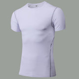 Moisture Wicking Shirts Men's Tight Training Workout Clothes Running Short Sleeve Sportswear Quick Drying Clothes T-shirt