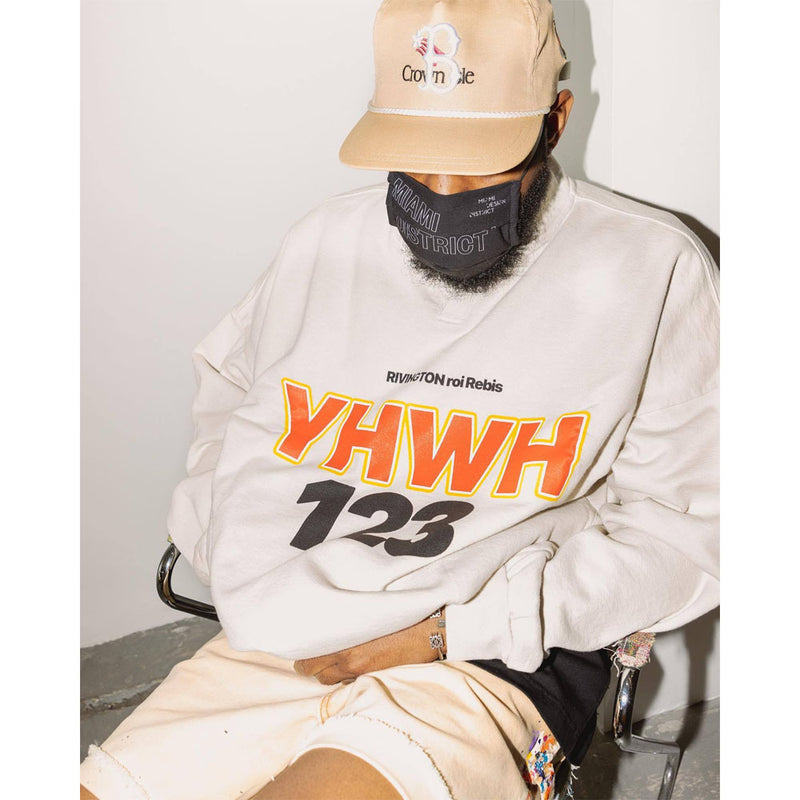 Rrr123 Sweatshirt Rrr123 Casual Loose Henry Collar Sweater
