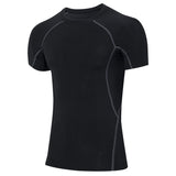 Moisture Wicking Shirts Men 'S Tight Pro Fitness Sports Running Training Wear Stretch Quick Drying Clothes Short-Sleeved Shirt